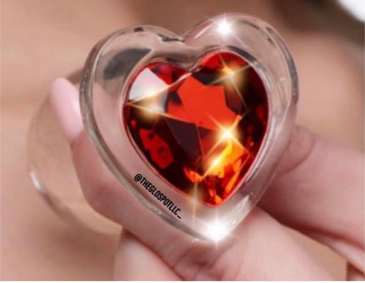 Red Heart (Small) Glass Anal Plug